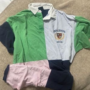 🤍3/35 BDG urban outfitters collared colourblock shirt